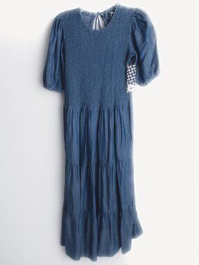 Chambray soft denim dress